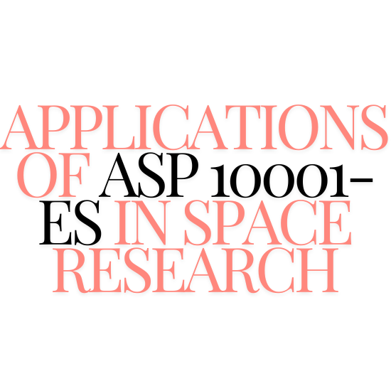 Applications of ASP 10001-ES in Space Research.